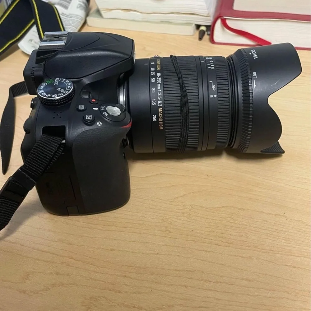 Nikon D3300 with Sigma Zoom 18-250mm lens